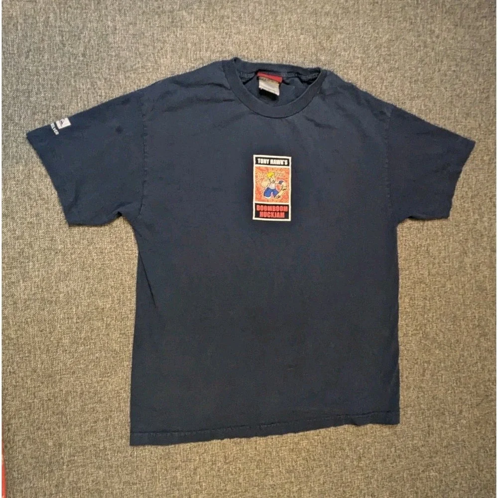 Vintage 2002 Tony Hawk's Boom Boom Huck Jam T-Shirt Mens Large Cotton Tee Skate